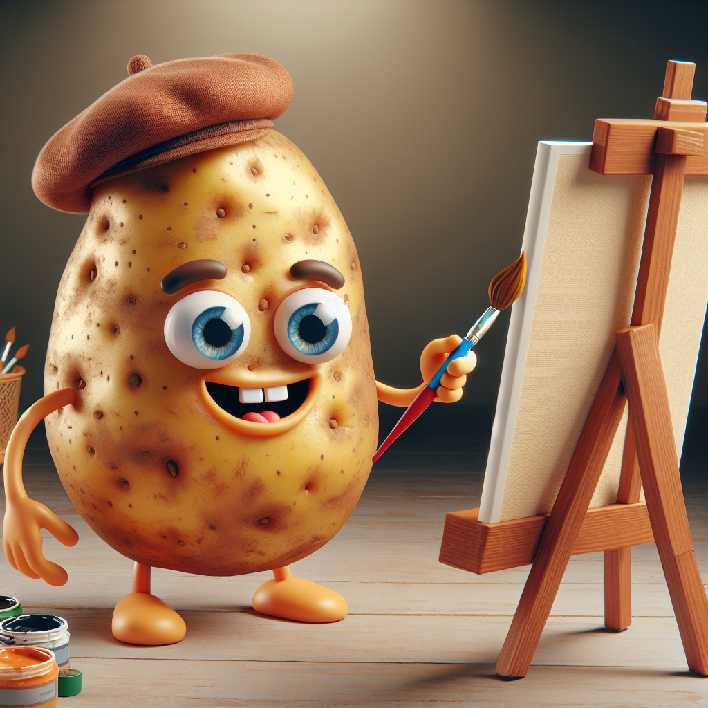 Potato painting result